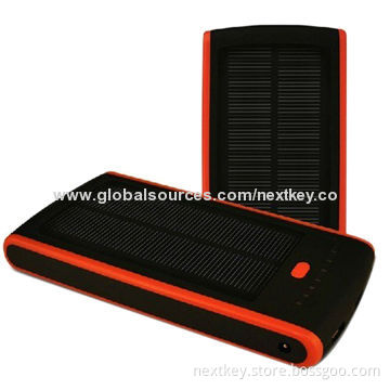 12000mAh Solar Power Bank with 100-240V AC/DC Charging Voltage